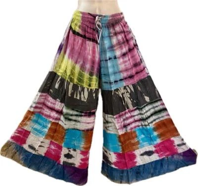 Sacred Threads Hippie Boho Festival No Match Tiered Palazzo Pants 224342 S/M - Image 1 of 4