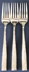 ROT VANILLE GEHÄMMERT Edelstahl Silberbesteck Besteck GABEL X3 GABELN SET 3 - Bild 1 von 3