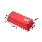 Capuchon-clé rouge style cœur pour commutateur Cherry MX Logitech G512 G610 G710