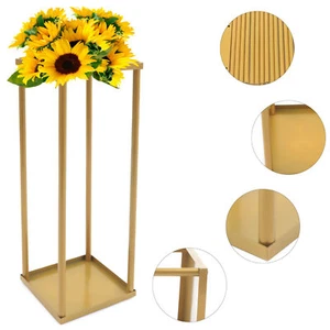 4pcs Column Vase Stand Flower Bundle Rack Stand Holder Wedding Decor Party Gold - Picture 1 of 12