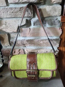 Strada Woven Jute Purse  - Picture 1 of 12