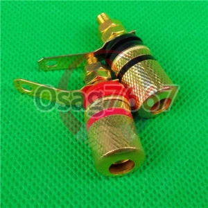 2pcs Speaker Cable Banana Connector Amplifier Terminal Binding Posts new - Picture 1 of 6