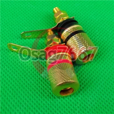 2pcs Speaker Cable Banana Connector Amplifier Terminal Binding Posts new - Image 1 of 4