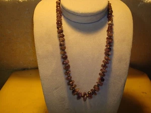 VINTAGE Single Strand Amethyst Necklace - Picture 1 of 8