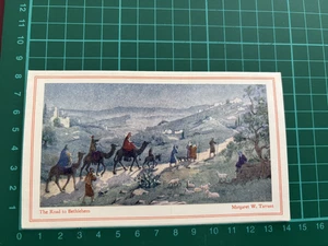 MARGARET W. TARRANT THE ROAD TO BETHLEHEM XMAS UNWRITTEN CHRISTMAS CARD - Picture 1 of 3