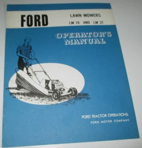 Ford LM 19 & LM 21 Walk Behind Lawn Mower Operators Manual SE 3436 ORIGINAL! - Picture 1 of 3