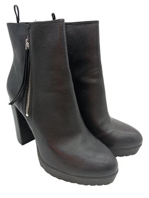 H&M Botas con cremallera Mujeres Botines Talla EU 39 negro look casual - Imagen 1 de 4