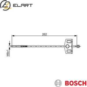 CABLE PARKING BRAKE 1 987 482 337 FOR NISSAN QASHQAI/+2/VAN M9R 2.0L R9M 1.6L - Picture 1 of 8