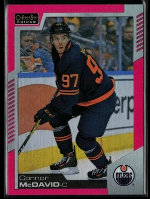 2021-22 O-Pee-Chee Platinum Matte Pink #1 Connor McDavid - Image 1 of 2