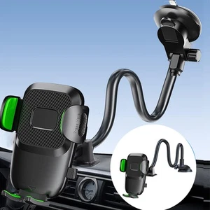 360° Lazy Gooseneck Windshield Mount Cradle Holder Stand GPS for Cell Phone - Picture 1 of 9