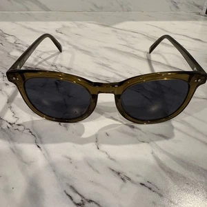 Warby Parker Ryland M 702 Clear Olive Round 49-19-140 - Picture 1 of 7