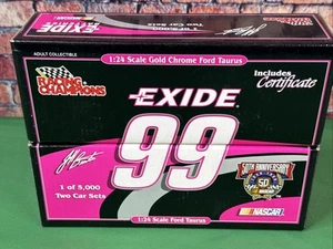 Juego de 2 coches NASCAR Jeff Burton #99 1998 Taurus Exide 1:24 1/5000 Racing Champions - Imagen 1 de 4