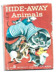 Hide-Away Animals Mabel Watts Mary Jane Chase Illust, Rand McNally Junior Elf - Picture 1 of 1
