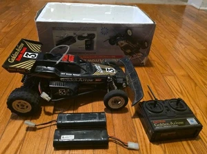 Vintage Radio Shack Golden Arrow Buggy RC Car Remote and Two Batteries untested - Picture 1 of 8