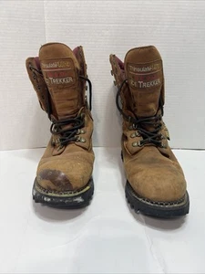 Georgia Boot G2000 Brown Leather Thinsulate Gore-Tex Ice Trekker Women 7.5 - Picture 1 of 11