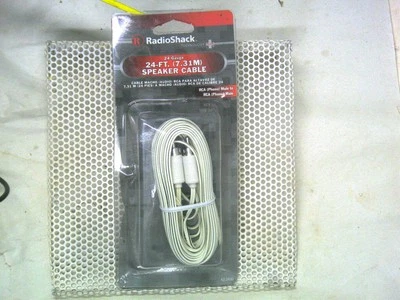 Radio Shadk 24-ft (7.31m) 24Ga Speaker Cable Rca To Rca 42-2430 - Image 1 of 2