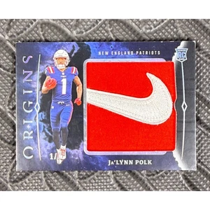 2024 Panini Origins Ja'Lynn Polk Rookie Jumbo Jerseys 1/1 #RJJ-JPO NE Patriots - Picture 1 of 7