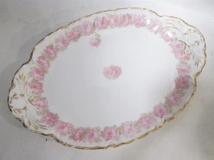 Haviland & Co Drop Rose Large 16” Oval Platter Schleiger 55 Mermod & Jaccard - Picture 1 of 9