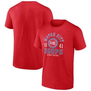 Men's Red Detroit Pistons The Extras T-Shirt - Picture 1 of 3