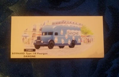 Corgi Card Bernard Type 110 Fourgon Danone 72001 Certificate Only - Image 1 of 2