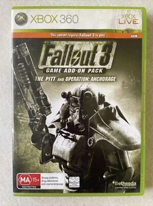 Xbox 360 - Fallout 3 Game Add-On Pack The Pitt And Operation: Anchorage PAL - Picture 1 of 3