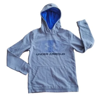 Under Armour Athletic Hoodie Sweatshirt Top Jacket Boy's Size L Gray - Image 1 of 4