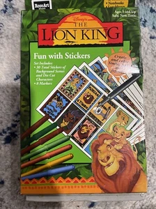 Diversión De Colección Rey León Con Pegatinas Arte Rosa Nueva Caja Abierta 1994 - Imagen 1 de 6