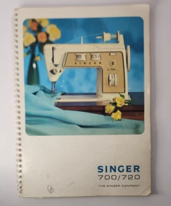 Libro de instrucciones de máquina de coser manual de usuario Singer 700 720 - Imagen 1 de 12