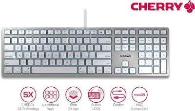 CHERRY KC 6000 SLIM FOR MAC - Cable Connectivity - USB Interface - English (US) - Image 1 of 4