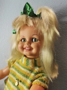 VINTAGE IDEAL KICHERN PUPPE 1967 18" WACKELN, S KICHERN sehr selten Spanien "IBERIEN" - Bild 1 von 6