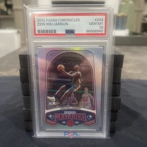 2019-20 Panini Chronicles - Marquee #244 Zion Williamson Rookie Card PSA 10 - Picture 1 of 2