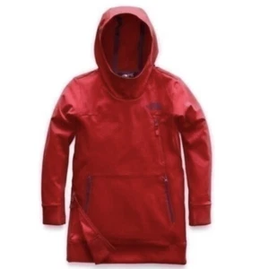 THE NORTH FACE Boys Techo Hoodie Red Sz Small (7/8) NEW - Picture 1 of 5