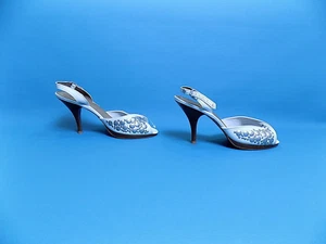 Ted Baker Metal Sequin High Heel Shoes White size 7 UK / EUR 40 - Picture 1 of 12
