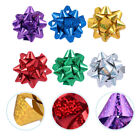 100 bożonarodzeniowych kokard prezentowych - metalicznych, samoprzylepnych, odblaskowych (kolor mieszany)
