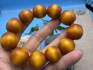 Authentic antique amber bead bracelet, 70g, natural Baltic amber - Picture 1 of 7