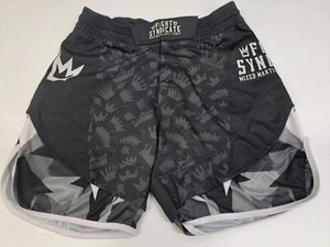 Fight Syndicate Mens Mixed Martial Arts & Fitness Black Shorts Size Large #6224 - Picture 1 of 7