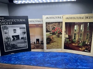 Lot Of 4 Architectural Digest Magazine 1971 1975 1979 Vintage Fireplace Insert - Picture 1 of 7