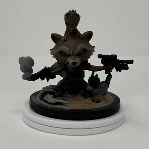 Q Fig Rocket Racoon and Groot Marvel Guardians of The Galaxy Vol. 2 Collectible - Picture 1 of 9