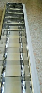 3F Filippi PLAFONIERA neon ufficio griglia soffitto 158cm 230 volt CE 2x58W 50Hz - Foto 1 di 8