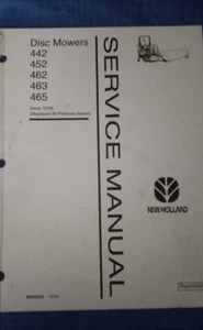 New Holland 442,452,462,463,465 Disc Mowers Service Manual, Issue 10/94 - Picture 1 of 5