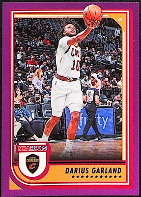 2022-23 Panini NBA Hoops #66 DARIUS GARLAND Cleveland Cavaliers Purple - Image 1 of 2