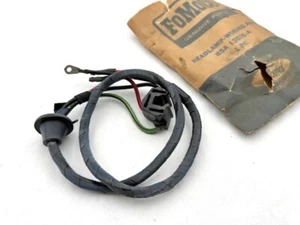 NOS 1955-1956 Ford passenger car headlight socket and wire, with grommet. FoMoCo - Picture 1 of 1