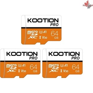 Reliable 64GB Micro SD Card - High Speed Transfer for Storage Expansion (3 Pack) - Picture 1 of 10