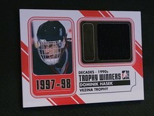 2013-14 IN THE GAME DOMINIK HASEK TW-01 TROPHY WINNERS DECADES JERSEY
