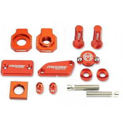 Moose Bling Pack Billet Aluminum Orange For KTM 85SX 2003-2012 & 105SX 2004-2011 - Image 1 of 4
