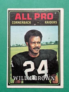 Willie Brown 1974 Topps Football Card #141 – Oakland Raiders Cornerback - Picture 1 of 2