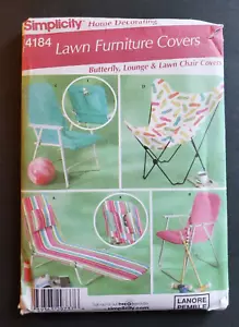 Simplicity 4184 Lawn Furniture Covers Home Decorating Lanore Pemble New Uncut - Picture 1 of 2