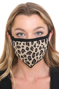 C.C Reusable Washable Knit Ribbed Face Mask - Picture 1 of 30