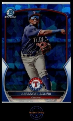 2023 Bowman Chrome Sapphire Edition #BCP-230 Luisangel Acuña Prospects - Image 1 of 2