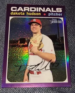 2020 Topps Heritage #THC-229 Dakota Hudson Chrome Purple Refractor - Picture 1 of 4